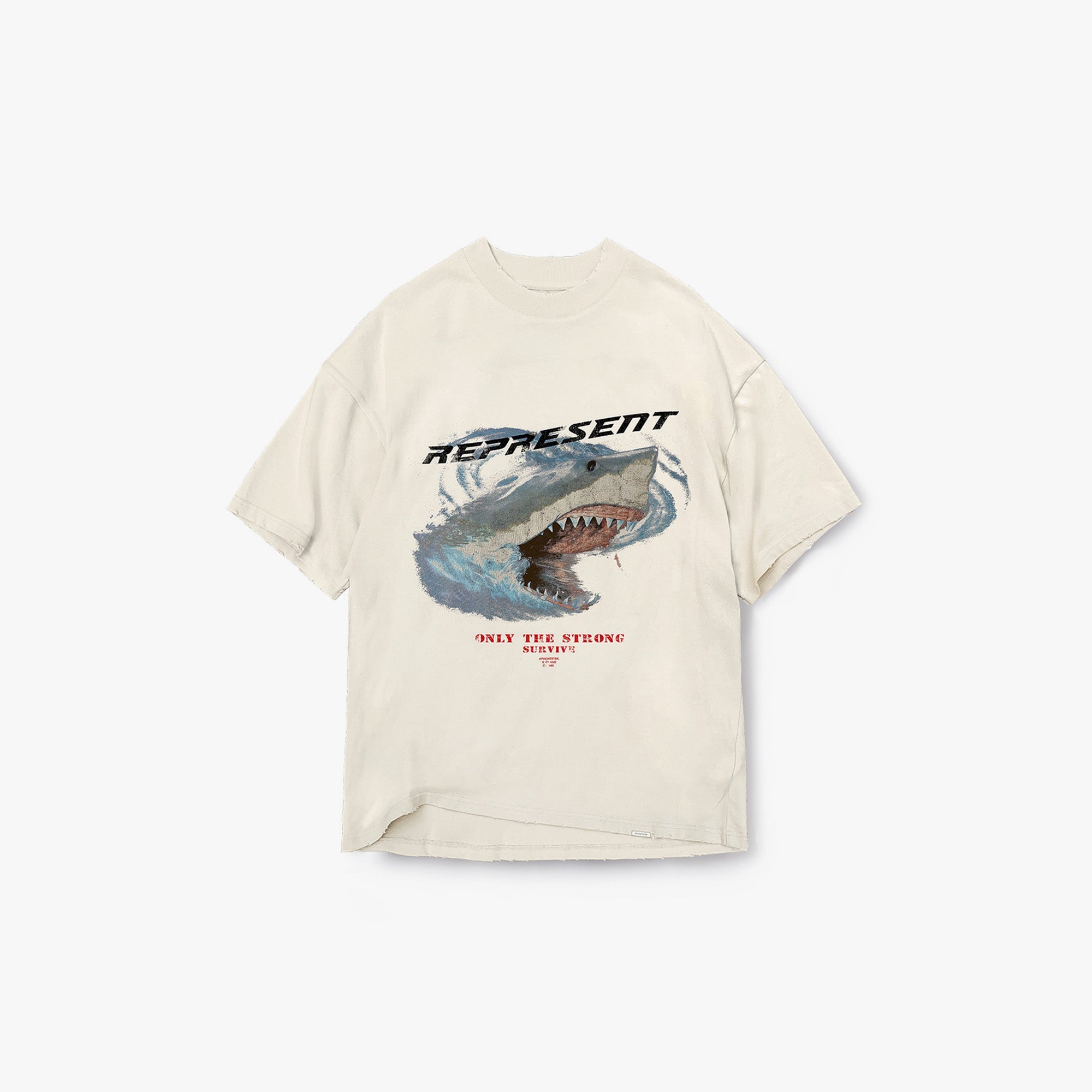 Only The Strong Survive T-shirt - Vintage White