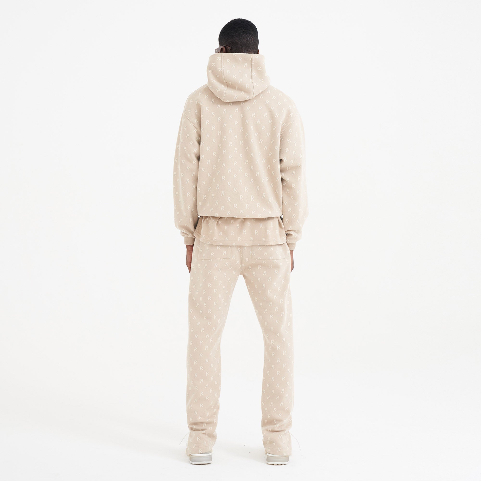 Intarsia Initial Sweatpants - Wheat