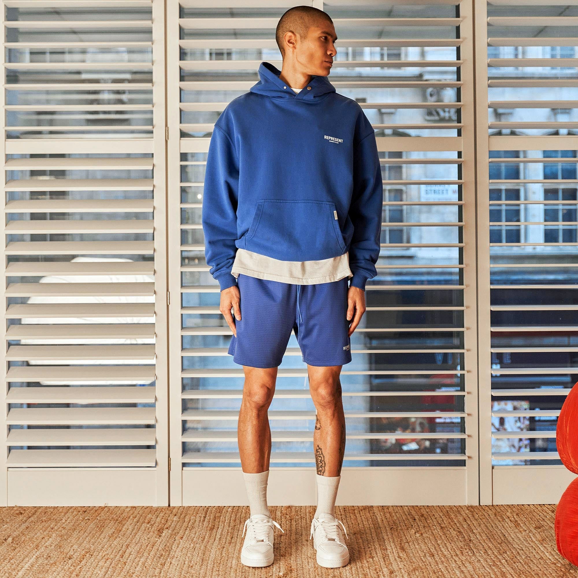Represent Owners Club Mesh Shorts - Cobalt