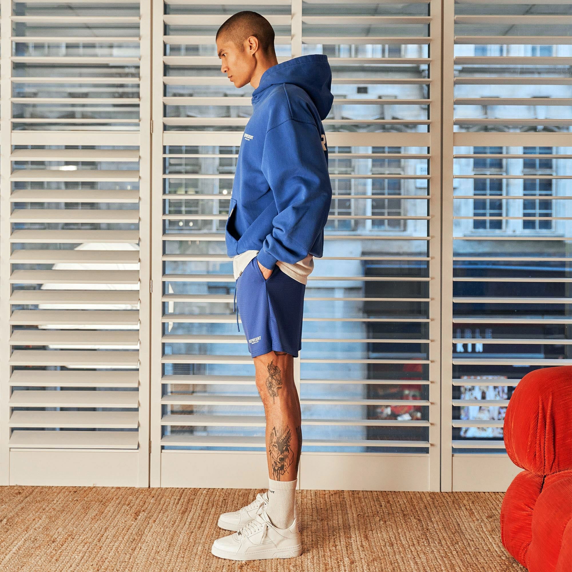Represent Owners Club Mesh Shorts - Cobalt