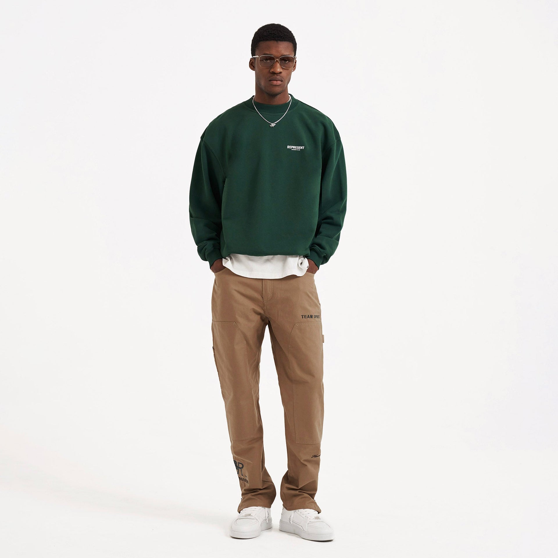 Represent Owners Club Sweater - Racing Green